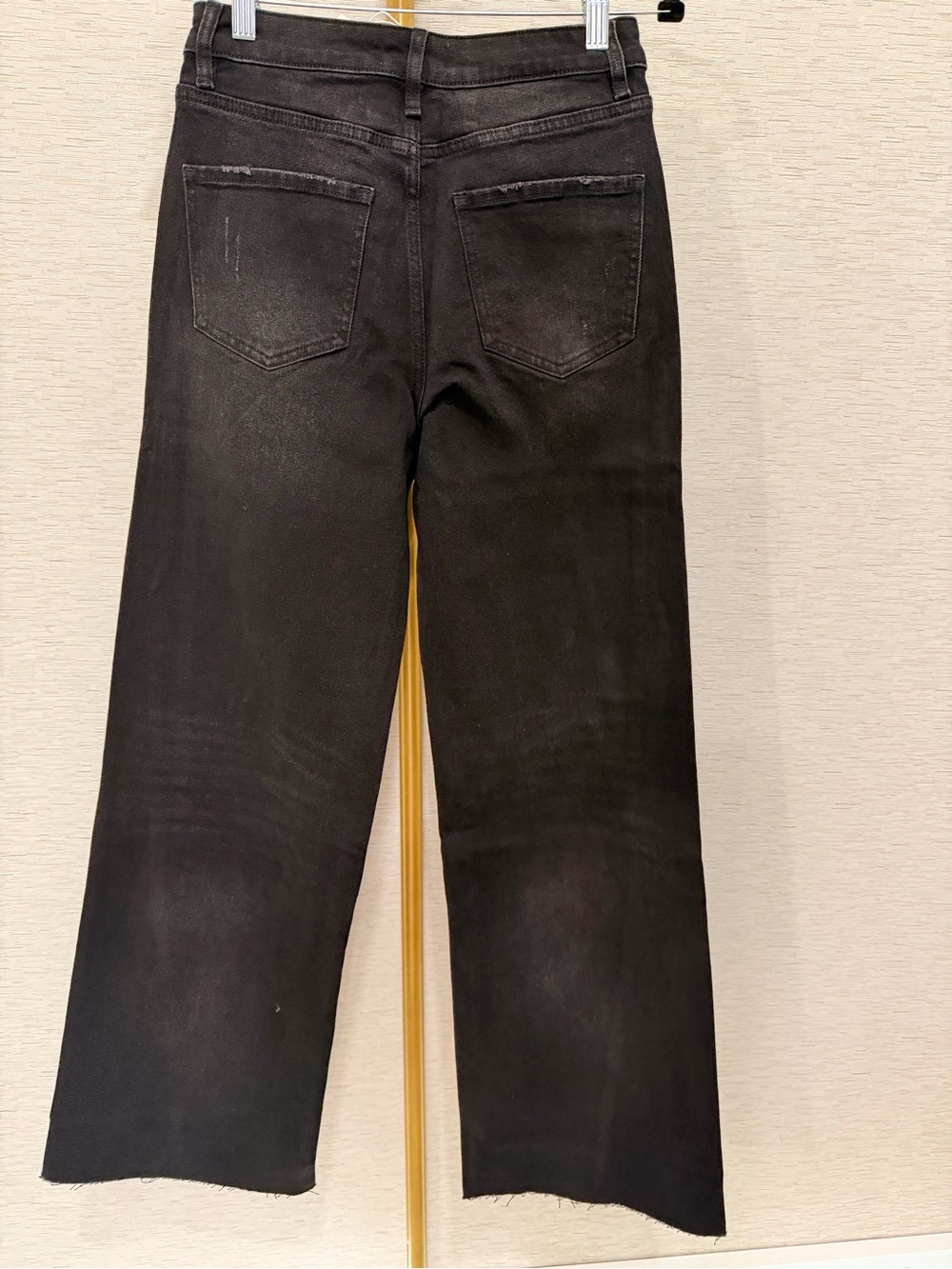 High-Rise Wide Leg Women's Jeans - Black - Picture 7 of 8